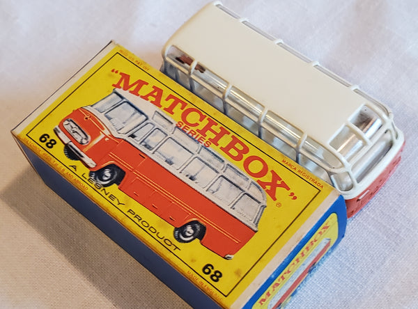 Lesney Matchbox #68 Mercedes Coach original box c.1960s 1:64 diecast