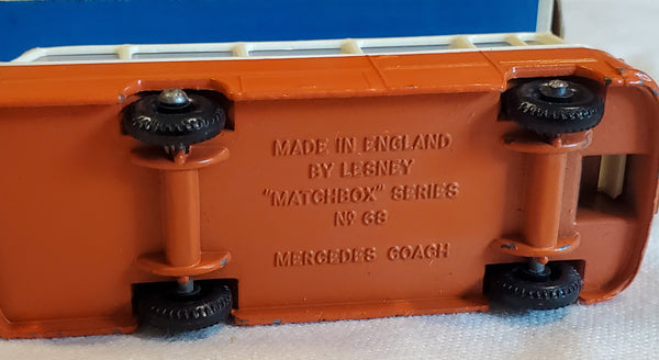 Lesney Matchbox #68 Mercedes Coach original box c.1960s 1:64 diecast
