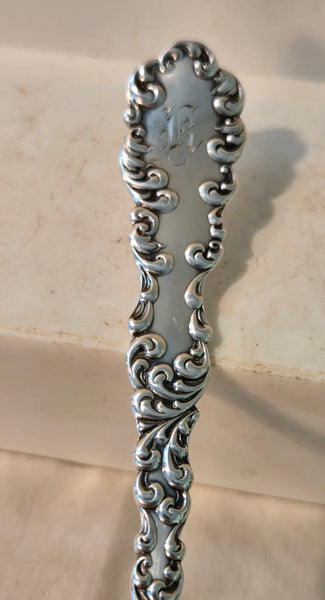 Wallace Waverly 1890 Stering silver Poached Egg Server 9 5/8" 34.5g Victorian mono