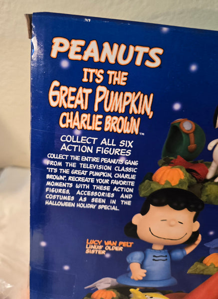 Peanuts It's the Great Pumpkin Charlie Brown, play set 2002 #07762 Never removed from box NIB, figures 5"