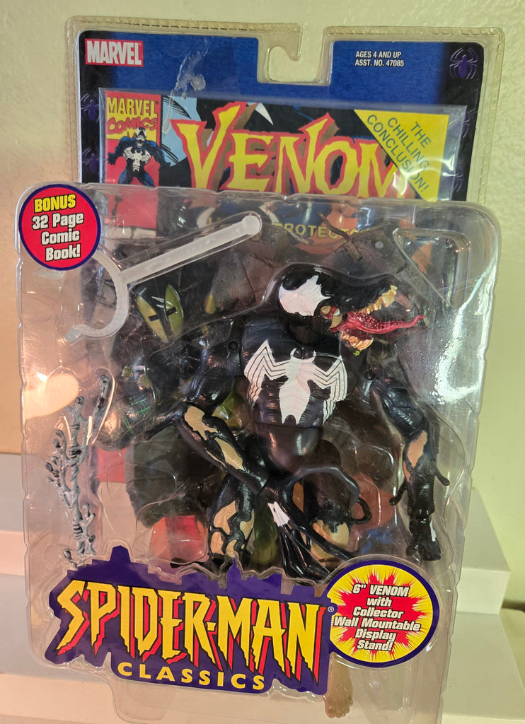 Marvel Spider-man Classics 6" VENOM #47085 c.2000 NIB w/comic book