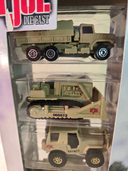 Maisto Gi Joe diecast 5 vehicle set c.2001 #12138 NIB tank, jeep, trucks etc