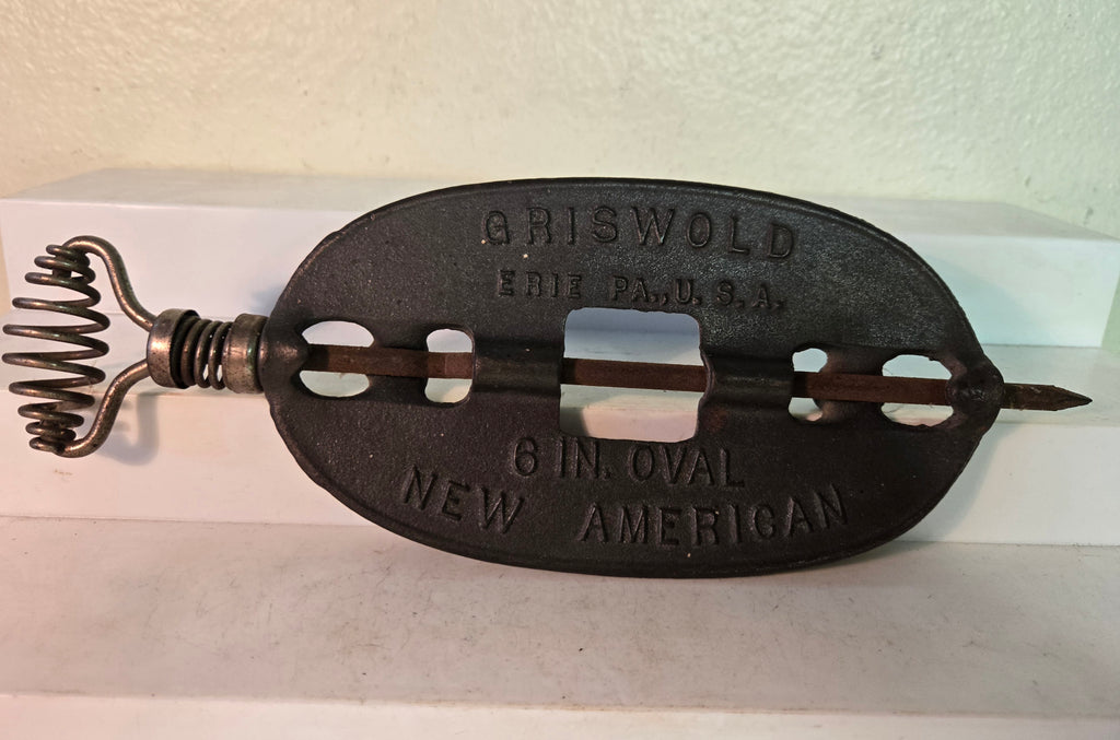 Griswold Erie 6" oval New American reversible Steel Spindle