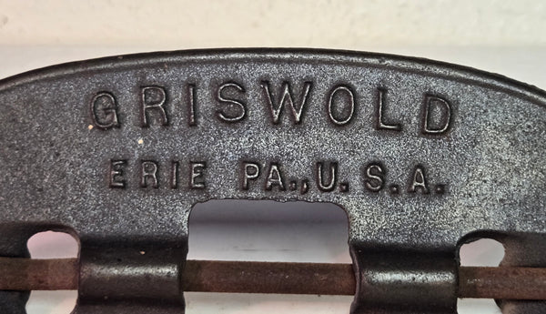 Griswold Erie 6" oval New American reversible Steel Spindle