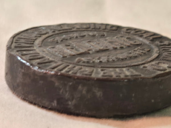 Philadelphia & Reading Coal & Iron Co cast iron paperweight