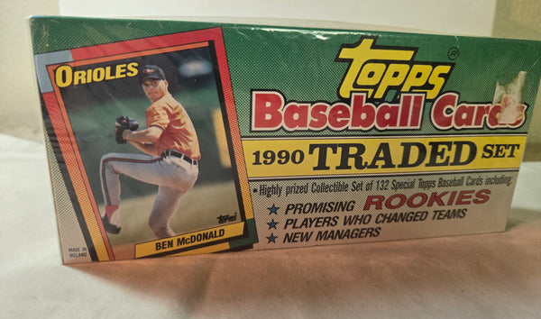 Topps 1990 Traded Set of 132 Baseball Cards w/rookies, managers, never opened