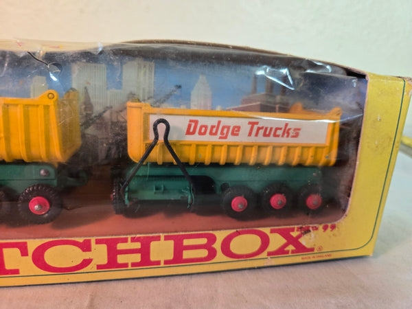 Matchbox K-16 Lesney Dodge Trucks w/twin tippers c.1966 1:6 scale