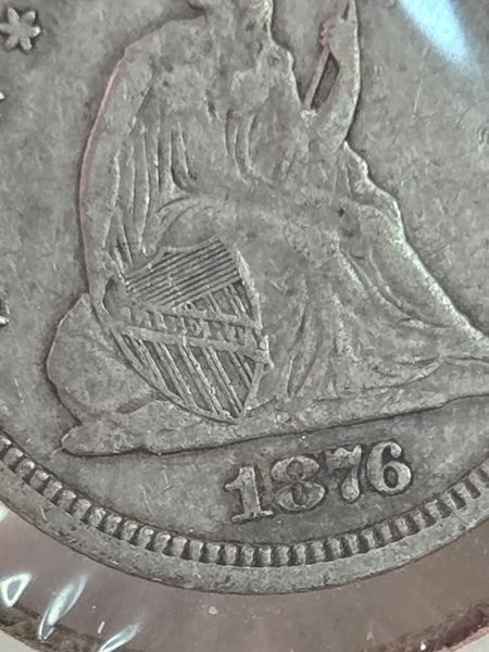 U.S. 1876 Seated Liberty Quarter 25 cents