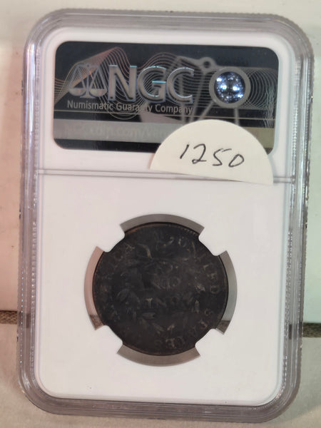 1800 Draped Bust US Large 1 one Cent NGC XF details, coin damage