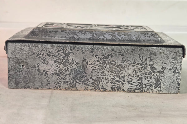 Heintz Sterling on Bronze card, Cigarettes Box Arts Crafts, Pat Aug 27 1912