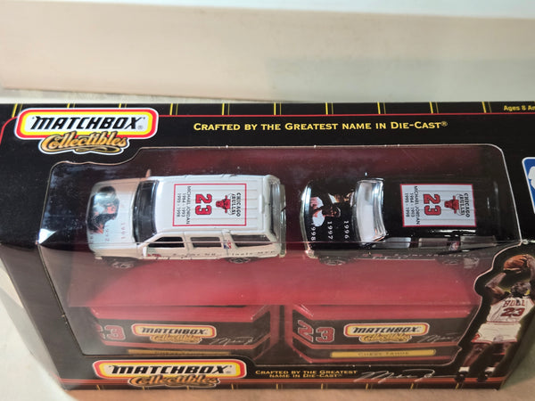 Matchbox #38183 Michael Jordan Chicago Bulls 2 car Diecast c.1999