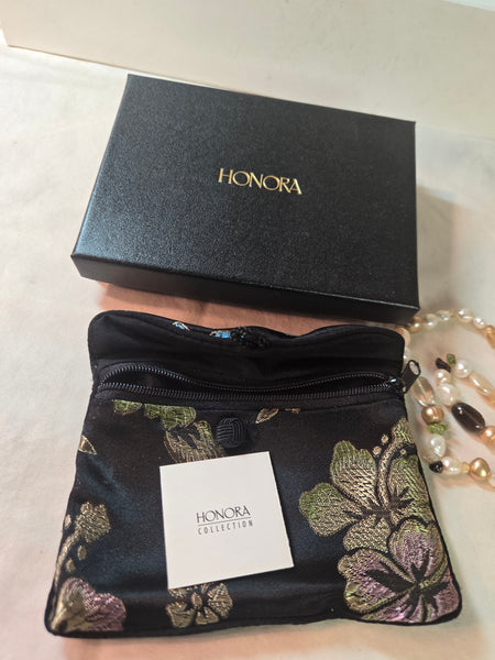 Honora Gold & white Keshi Cultured pearl 38" necklace, sterling clasp New in Box