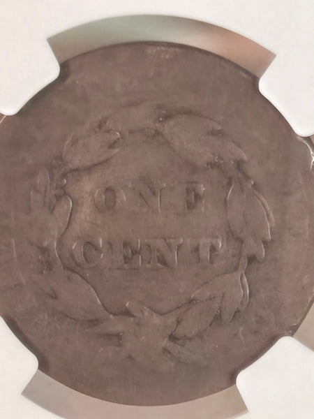 1837 US Coronet Head Large Cent coin NGC good details scratches