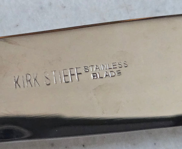 Kirk Stieff Satin Flutes 32 Pcs Flatware silverplate stainless Lenox
