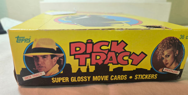 1990 Topps Dick Tracy Unopened 36 Wax Packs Movie Cards & Stickers Brand New