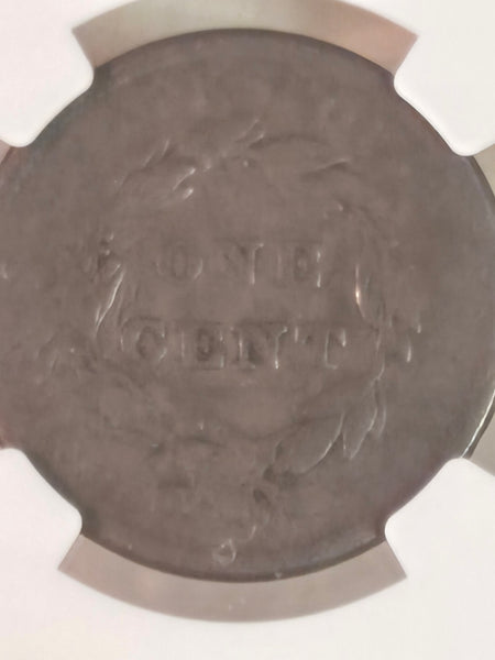 1838 US Coronet Head Large Cent coin NGC VG 10 BN