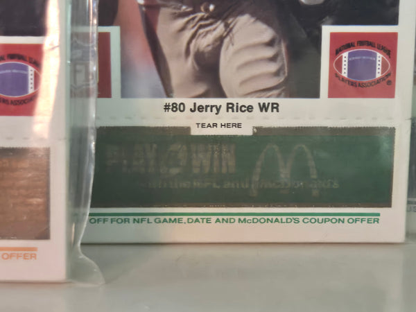 1986 McDonald's cards Jerry Rice, 4 unopened packs of 24, all 4 colors