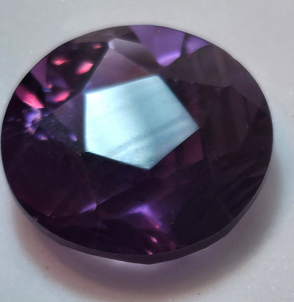 5.25 ct Quantum cut 12mm Amethyst Uruguay Gemstone