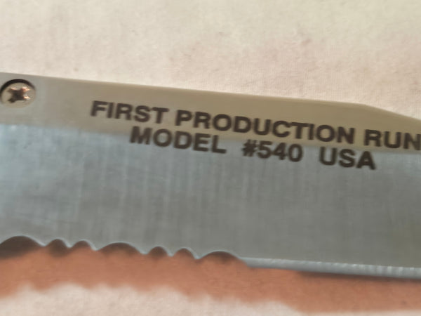 Smith & Wesson #540  lockback pocket knife, First Production Run with case
