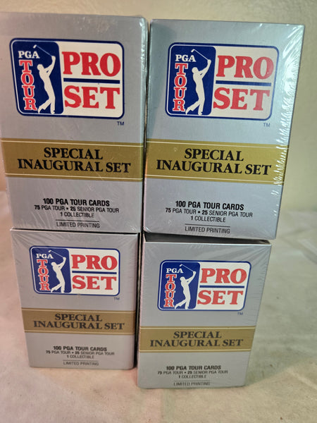 Lot of 4 packs 1990 PGA Pro Set Tour Cards Special Inaugural Set
