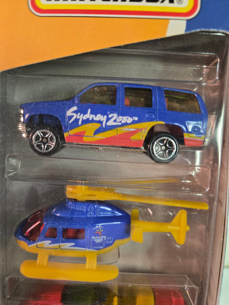 Matchbox Sydney 2000 Olympic games 5 Pack c.1999 MIB diecast #96494
