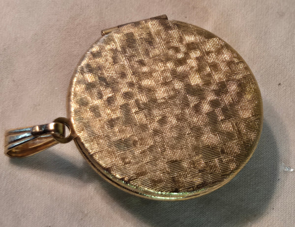 Vintage Enzo 17j Swiss Pendant Watch, manual wind, gold tone, runs