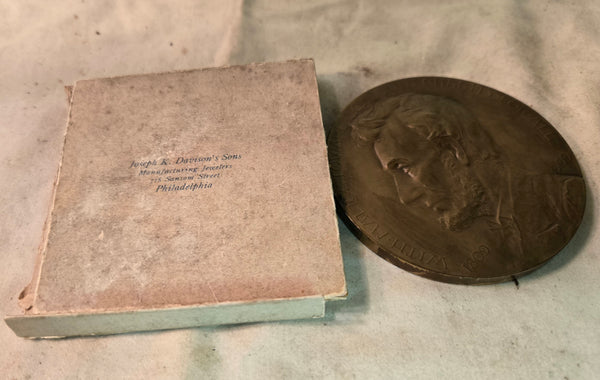 Davidson's 1809-1909 Grand Army of the Republic Medal, Medallion 76mm Bronze