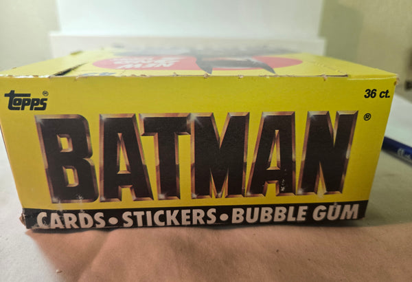 Batman Trading Cards w/ Stickers & Gum 2nd Series yellow Box of 36 unopened packs Topps 1989 USA