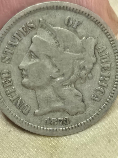 1873 United States 3 three cent Nickel