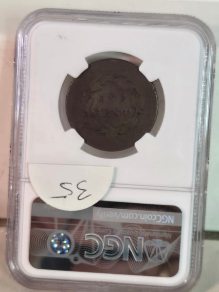 1837 US Coronet Head Large Cent coin NGC good details scratches