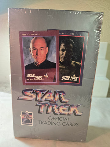 1991 STAR TREK OFFICIAL TRADING CARDS SERIES 1 FACTORY SEALED BOX BY IMPEL 36 PACKS