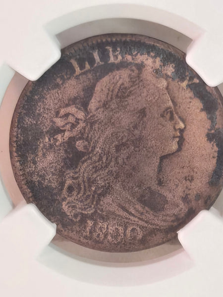 1800 Draped Bust US Large 1 one Cent NGC XF details, coin damage