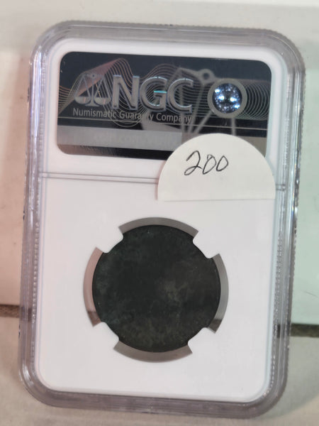 1801 US Draped Bust large Cent coin NGC Fine Details, Damage