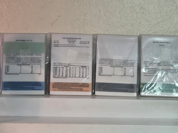 1986 McDonald's cards Jerry Rice, 4 unopened packs of 24, all 4 colors