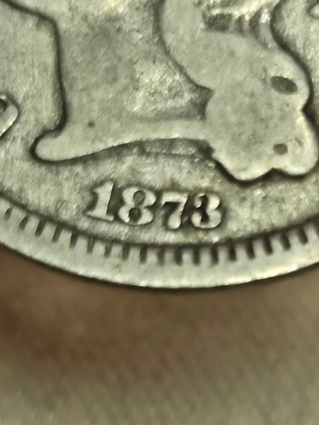 1873 United States 3 three cent Nickel