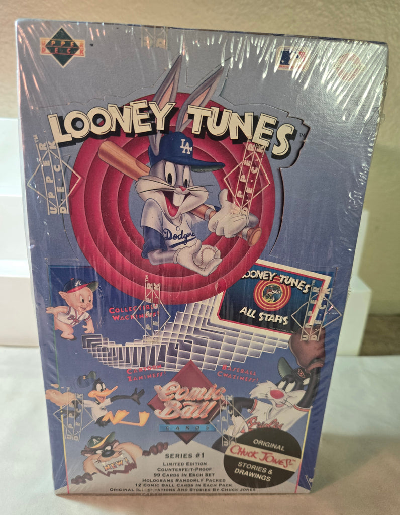 1990 Series 1 Factory Sealed Looney Tunes Upper Deck Comic Ball BaseBall Trade Cards