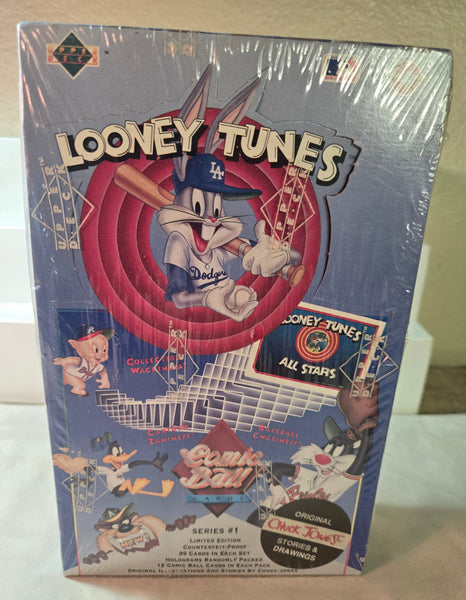 1990 Series 1 Factory Sealed Looney Tunes Upper Deck Comic Ball BaseBall Trade Cards