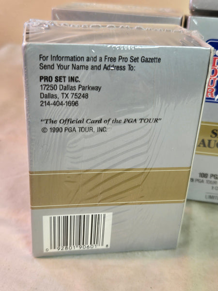 Lot of 4 packs 1990 PGA Pro Set Tour Cards Special Inaugural Set