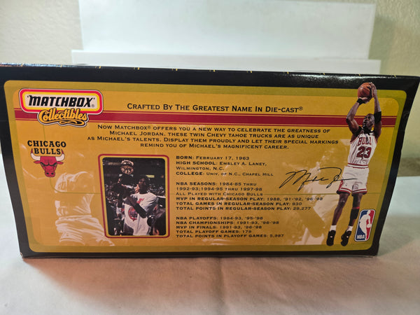 Matchbox #38183 Michael Jordan Chicago Bulls 2 car Diecast c.1999