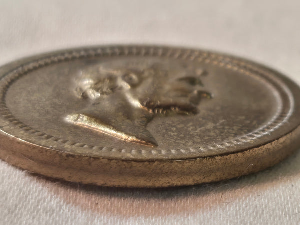 1868 Washington Lincoln Token Brass/Bronze 19mm Baker 246A 3g.