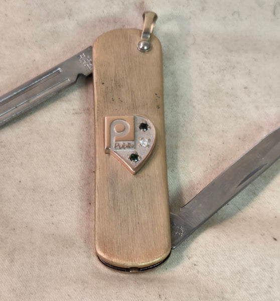 Rare Publix 30 year Service Imperial Pocket Knife, Diamond, Ruby Emerald