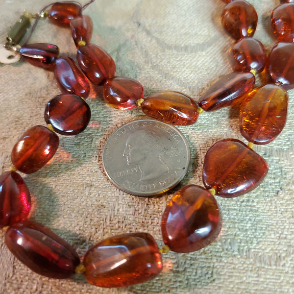 Mega Baltic Amber Necklace with insect