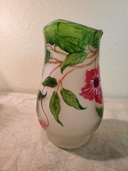 Esmee Hand Painted art glass vase Jean Paul Esmee France