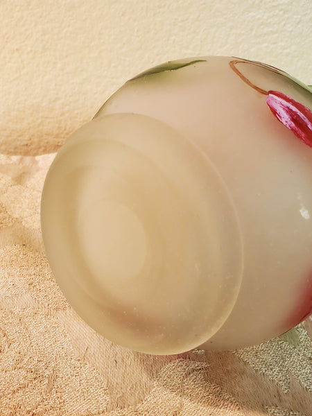 Esmee Hand Painted art glass vase Jean Paul Esmee France