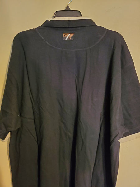 Mens polo shirt CUTTER & BUCK NEW with tags Contrail Railroad logo