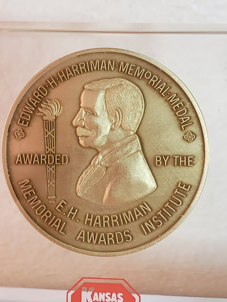 E. H. Harriman award Kansas City Soithern RR in lucite 2000-2001