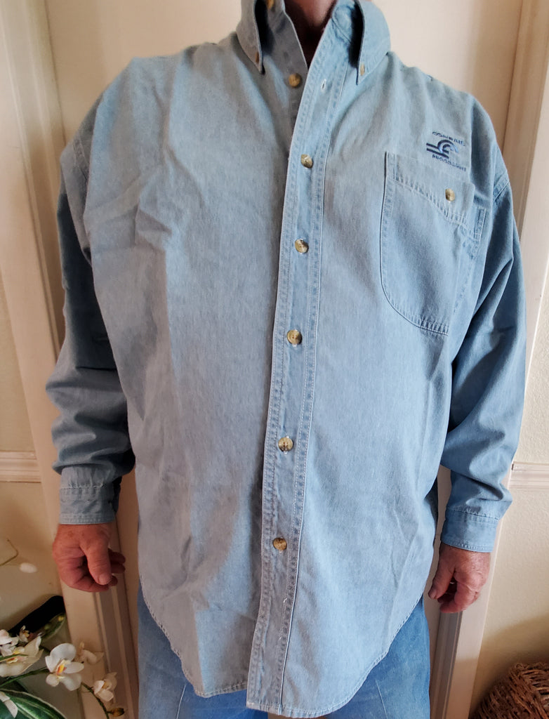 Lee Denim Collection Mens Long sleeve shirt Contrail logo New w/tags