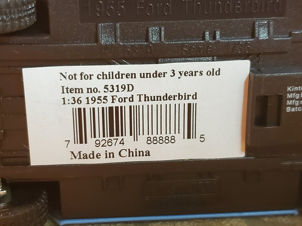 Set of 12 Kinsmart 1957 Ford Thunderbird kinstoy friction diecast Conrail logo cars