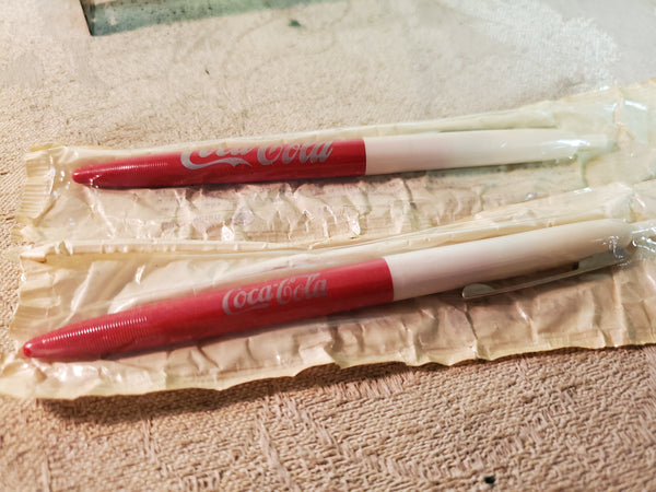 Lot of 2, new Ritepoint Coca-cola ballpoint pens