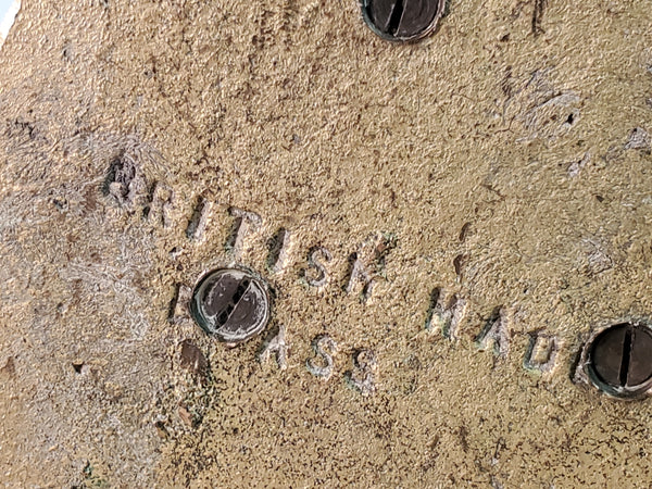 Brass Hobo & Dog statue 5" Made in Britian